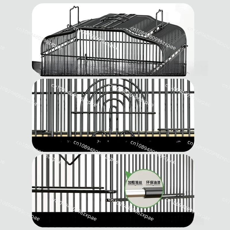Bird Cage Parrot - Klatka dla ptaków, karmnik, gniazdo, transportka